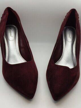 x/appeal Stiletto Faux Suede Purple High Heels